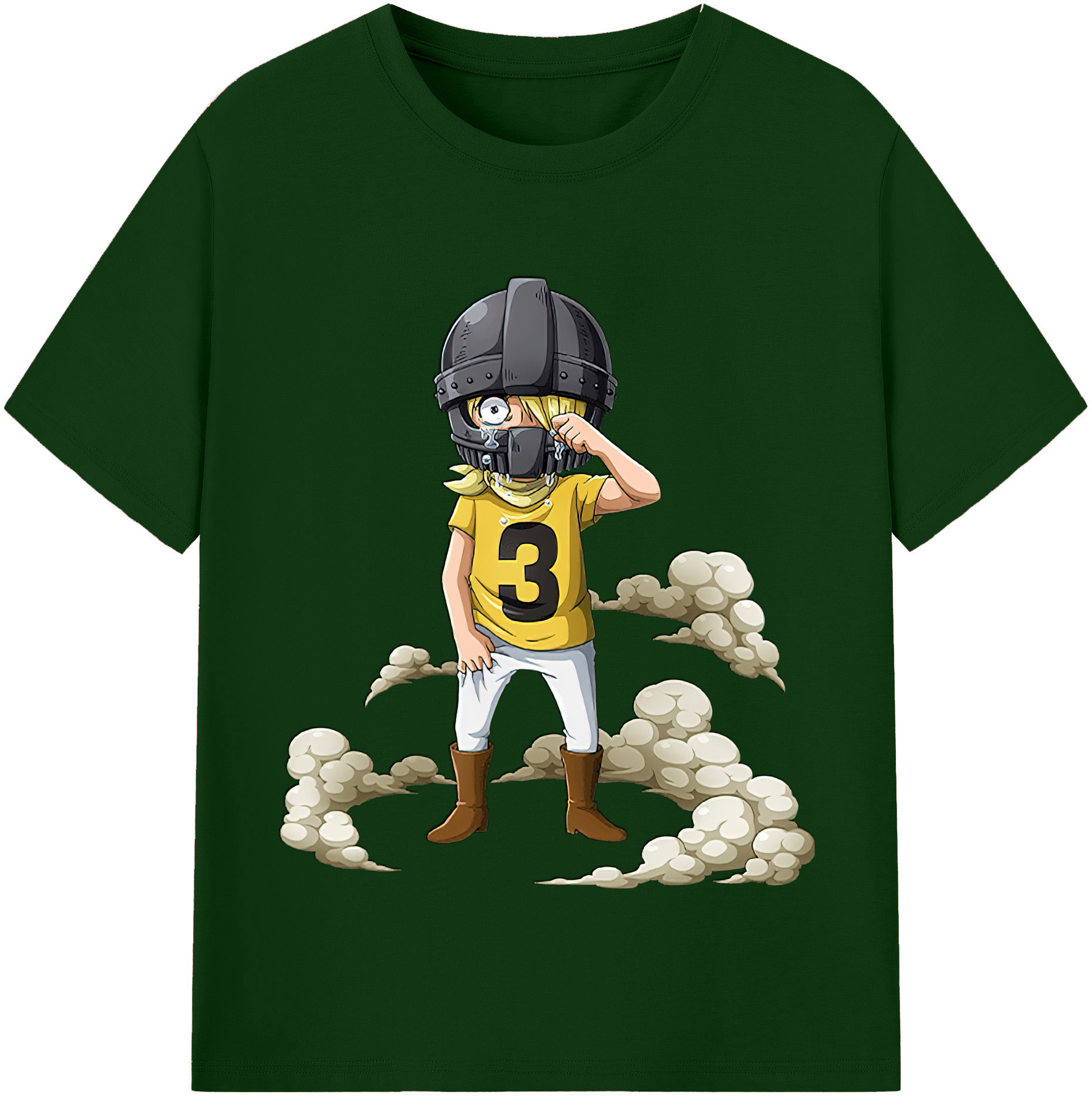 ワンピース サンジ ONE PIECE Sanji 綿100％半袖Tシャツ（フロントプリント）